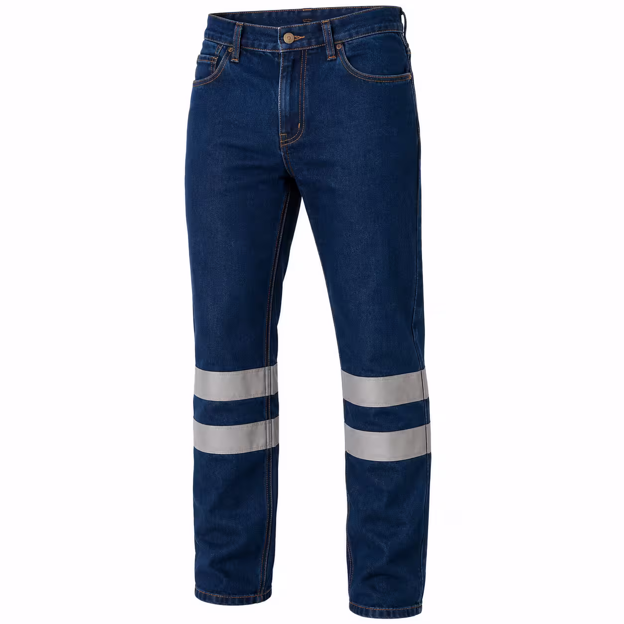 Pantalón Jean con Cinta Reflectiva Industrial